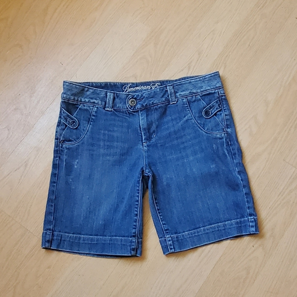 American Eagle Outfitters Blue Denim Jean Shorts